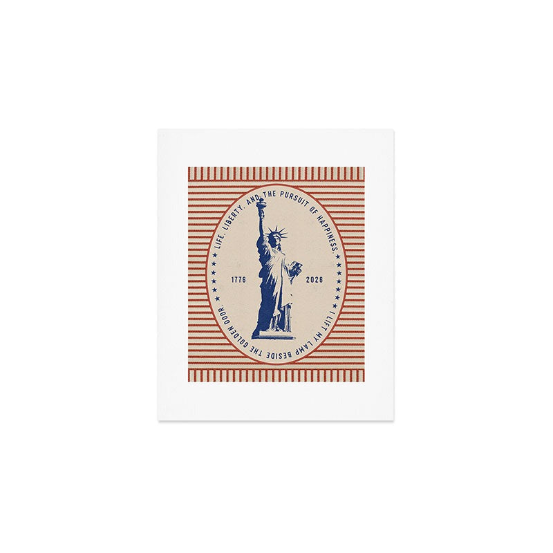 DENY Designs Life Liberty Art Print