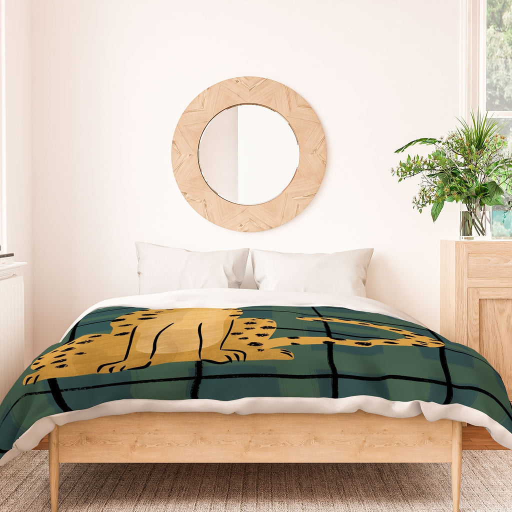 Design by Spark Cheetah Cool Cat Duvet Cover