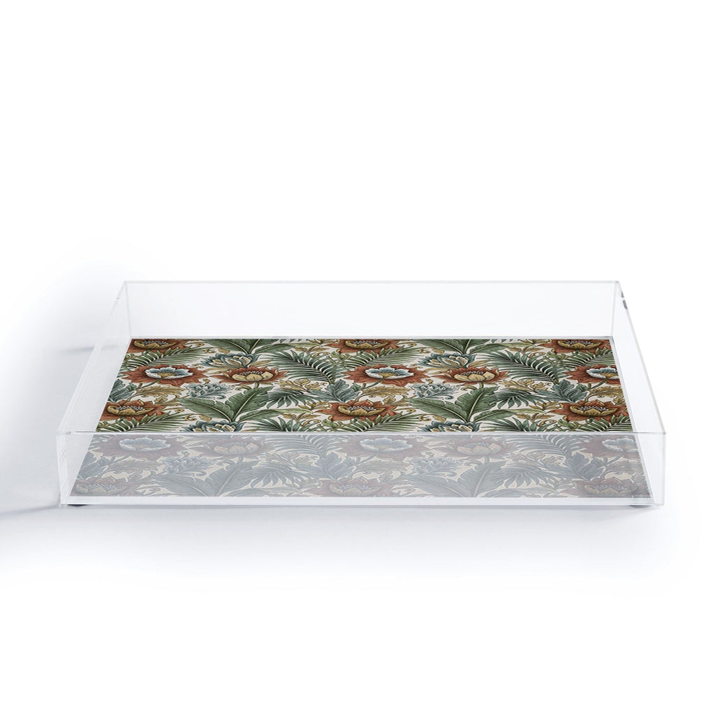 Marta Barragan Camarasa Retro Jungle Garden Acrylic Tray