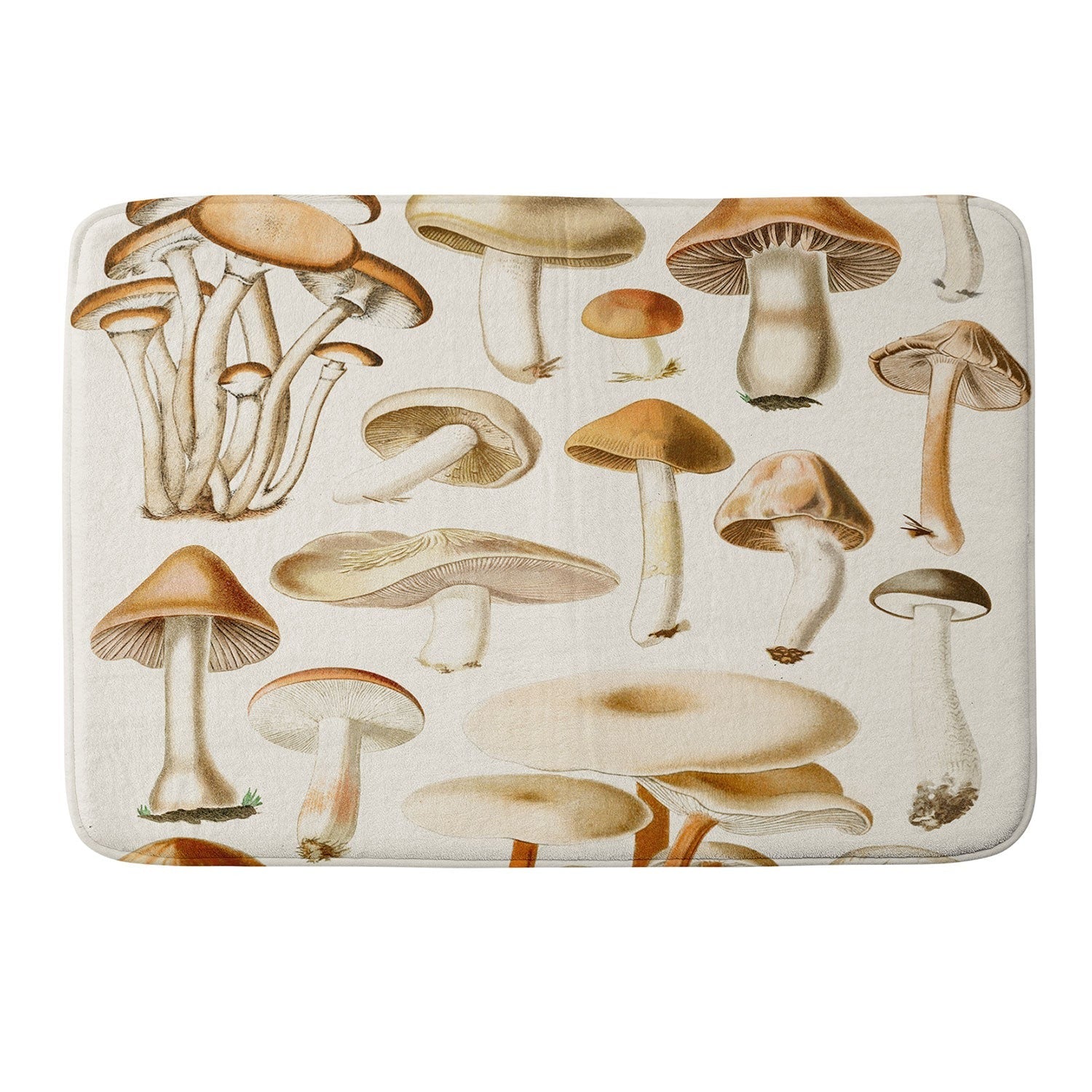 Gal Design Mushrooms Collection Memory Foam Bath Mat