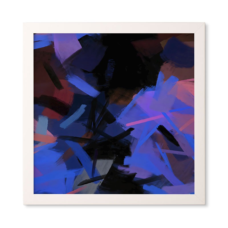 83 Oranges Midnight Sparks Framed Wall Art