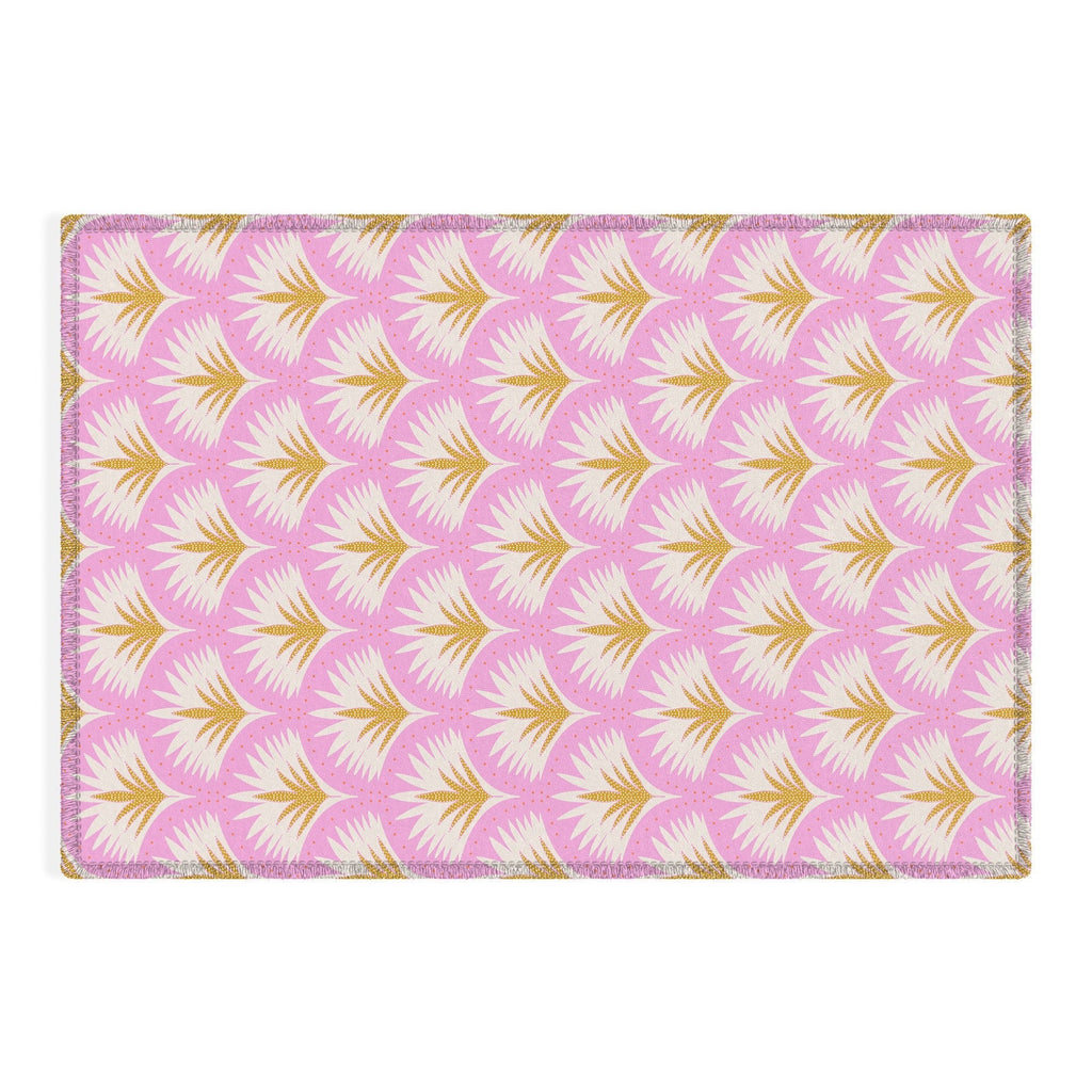 Jennifer Labre Pink Palmetto Outdoor Rug