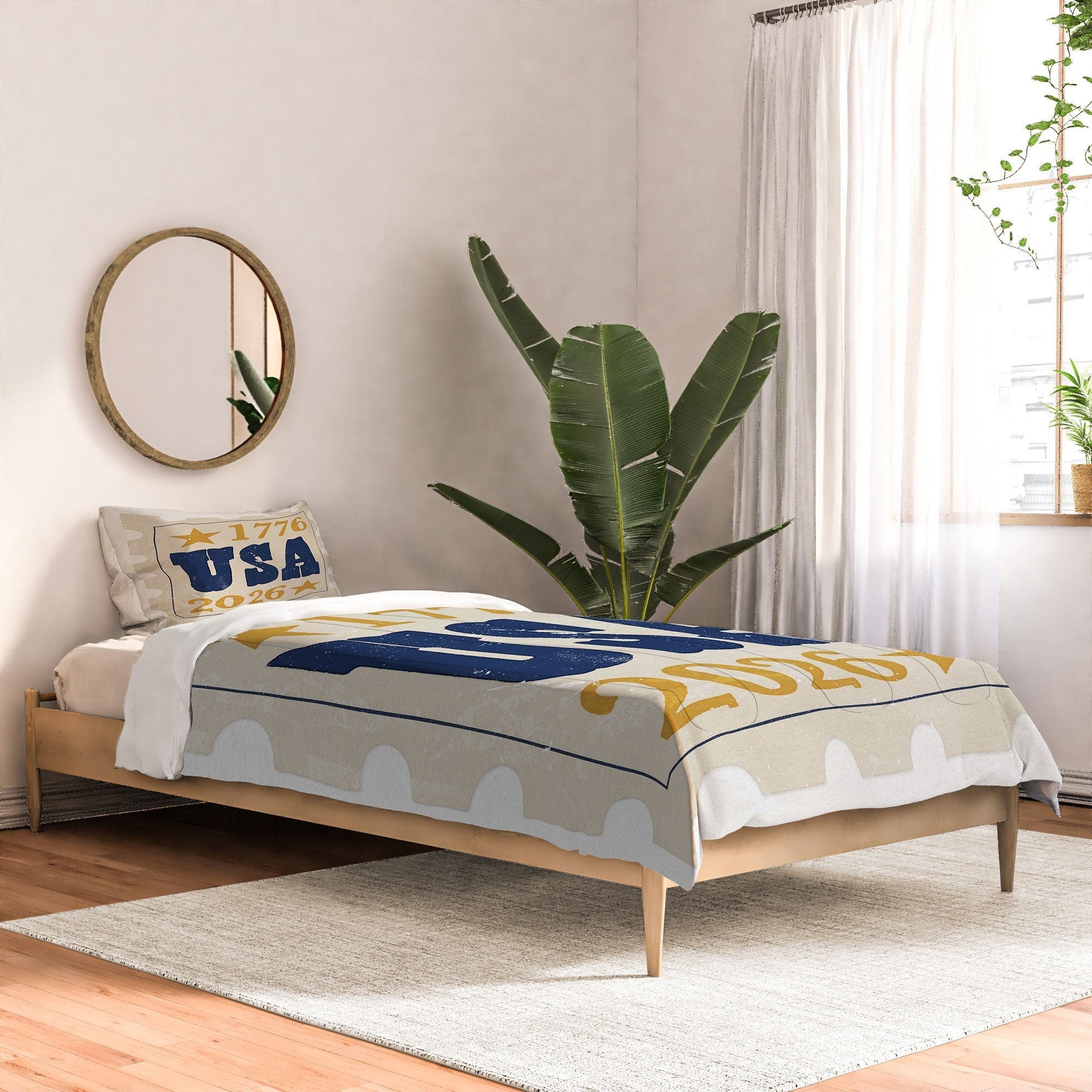 DENY Designs USA Stamp Comforter