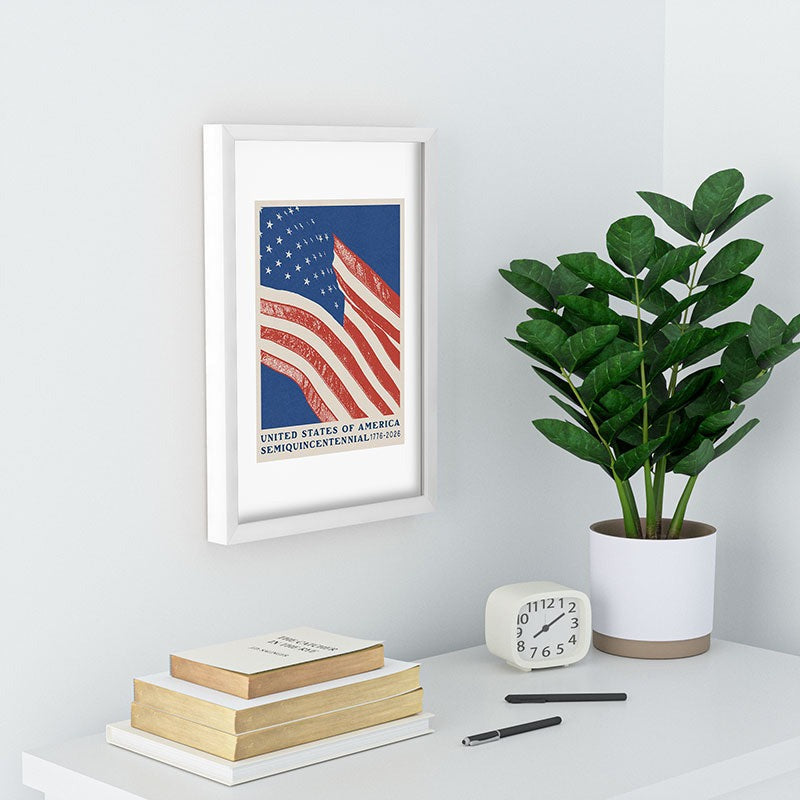 DENY Designs Stars n Stripes Semiquincentennial Recessed Framing Rectangle