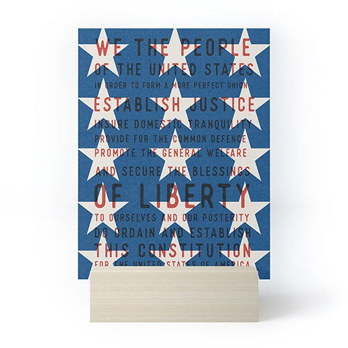 DENY Designs Starred Preamble Mini Art Print