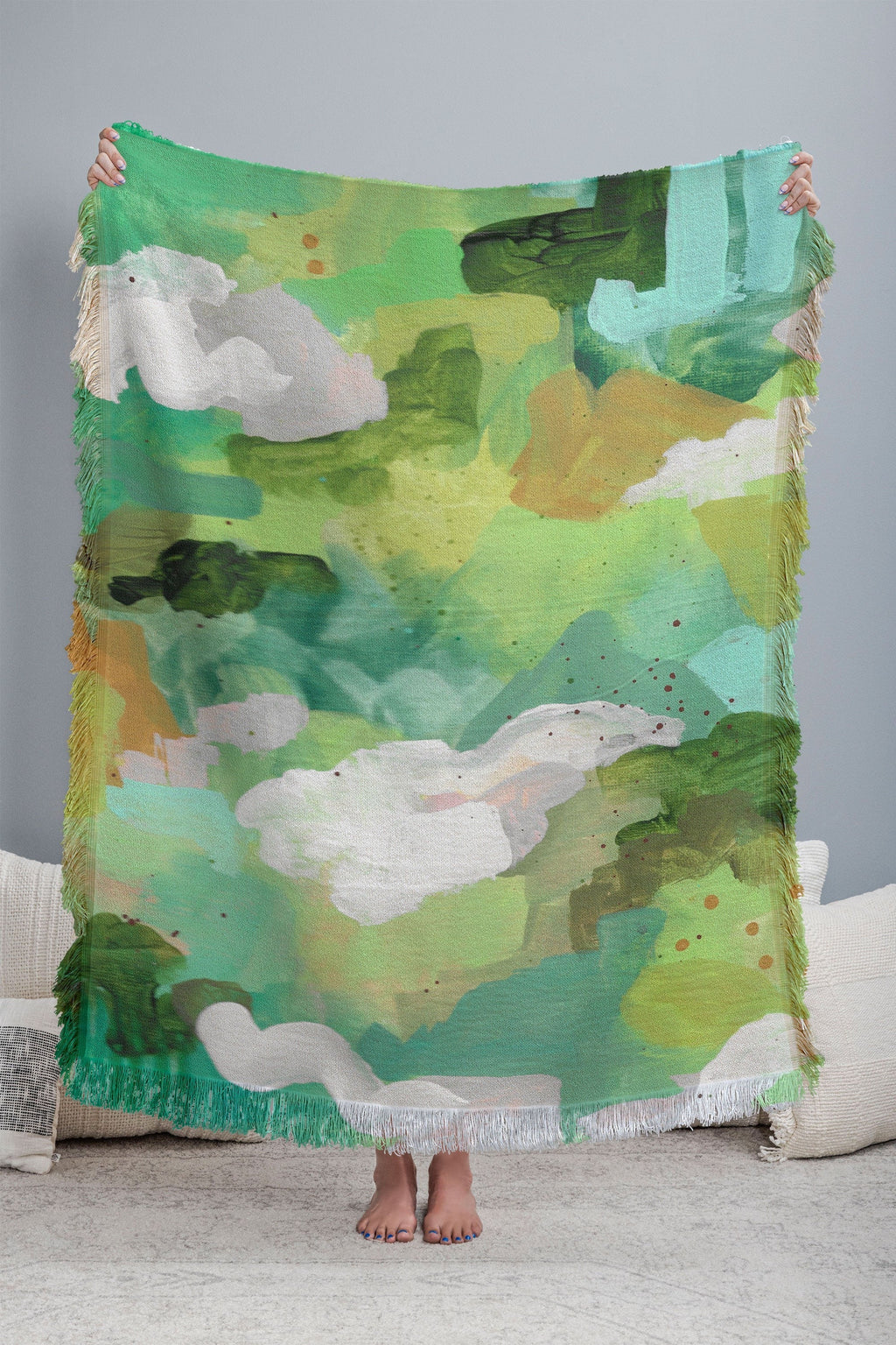 Laura Fedorowicz Small Steps Everyday Throw Blanket