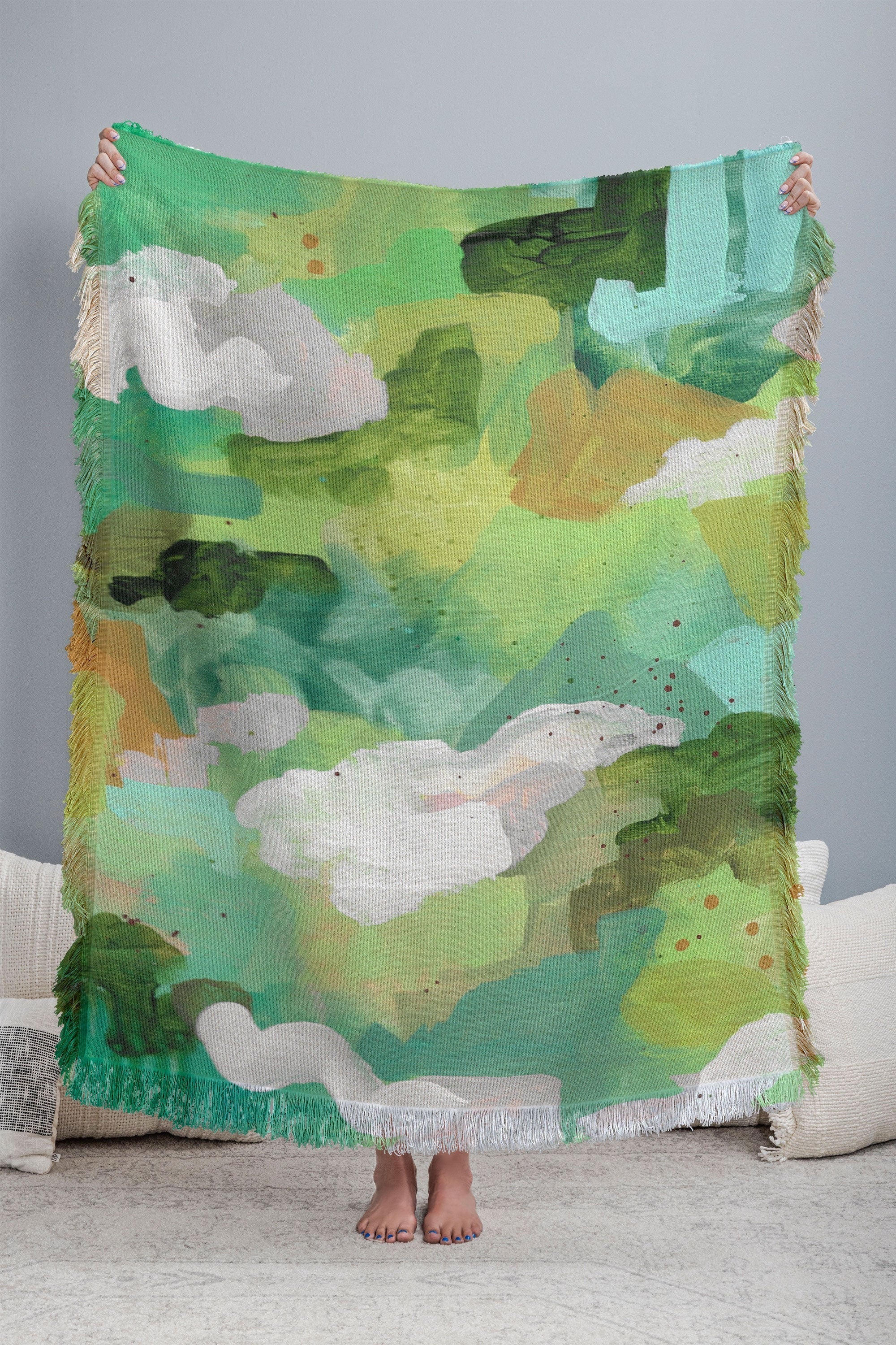 Laura Fedorowicz Small Steps Everyday Throw Blanket