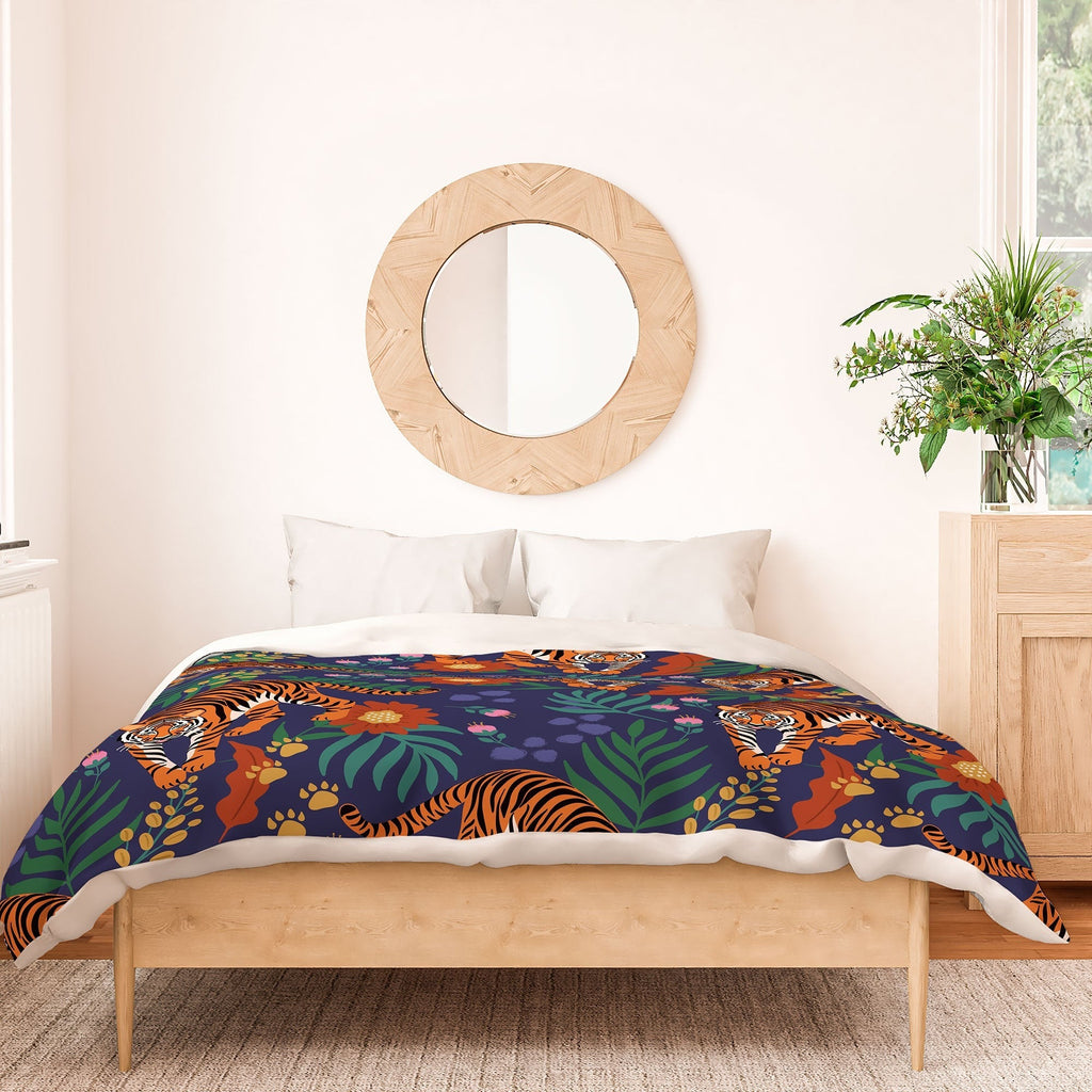 Design by Spark Tiger of the Glorious Jungle Duvet Cover