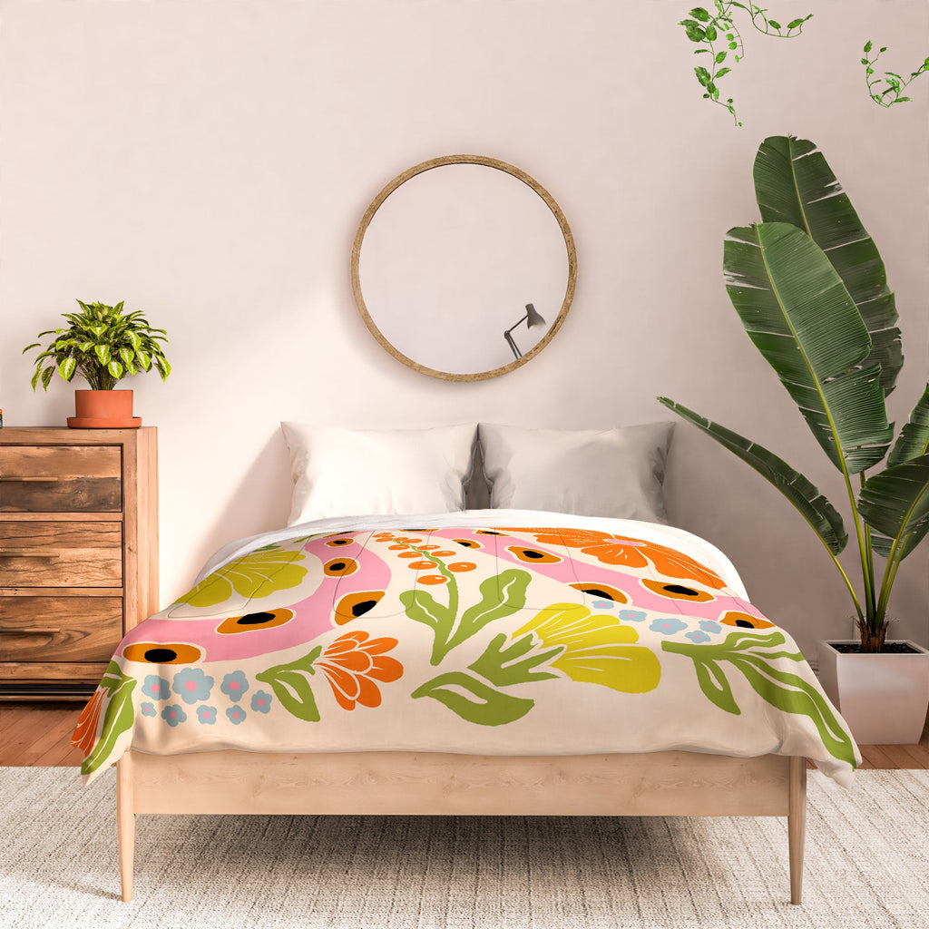 Jaclyn Caris Snake in the Garden Comforter