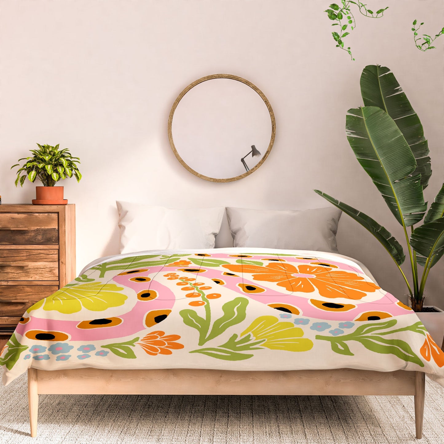 Jaclyn Caris Snake in the Garden Comforter