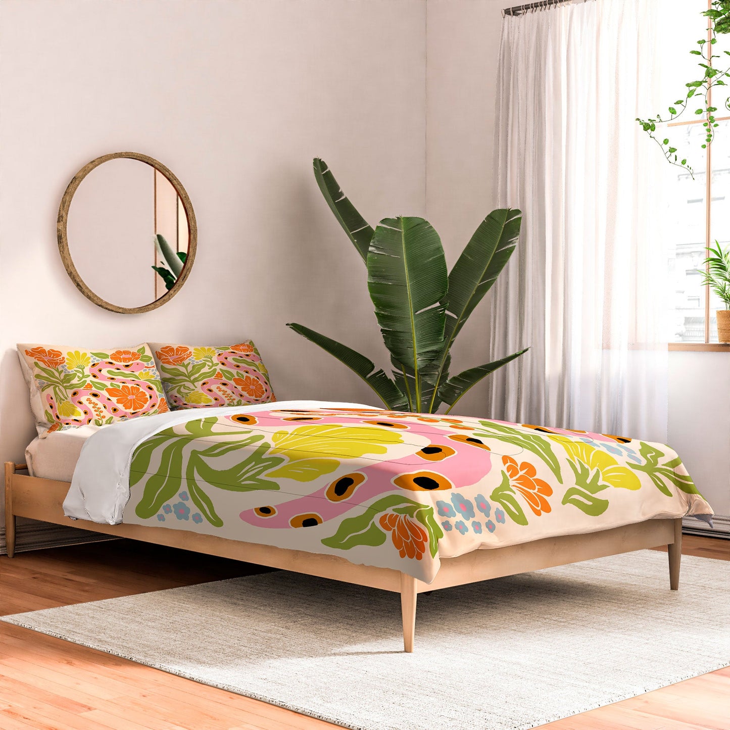 Jaclyn Caris Snake in the Garden Comforter
