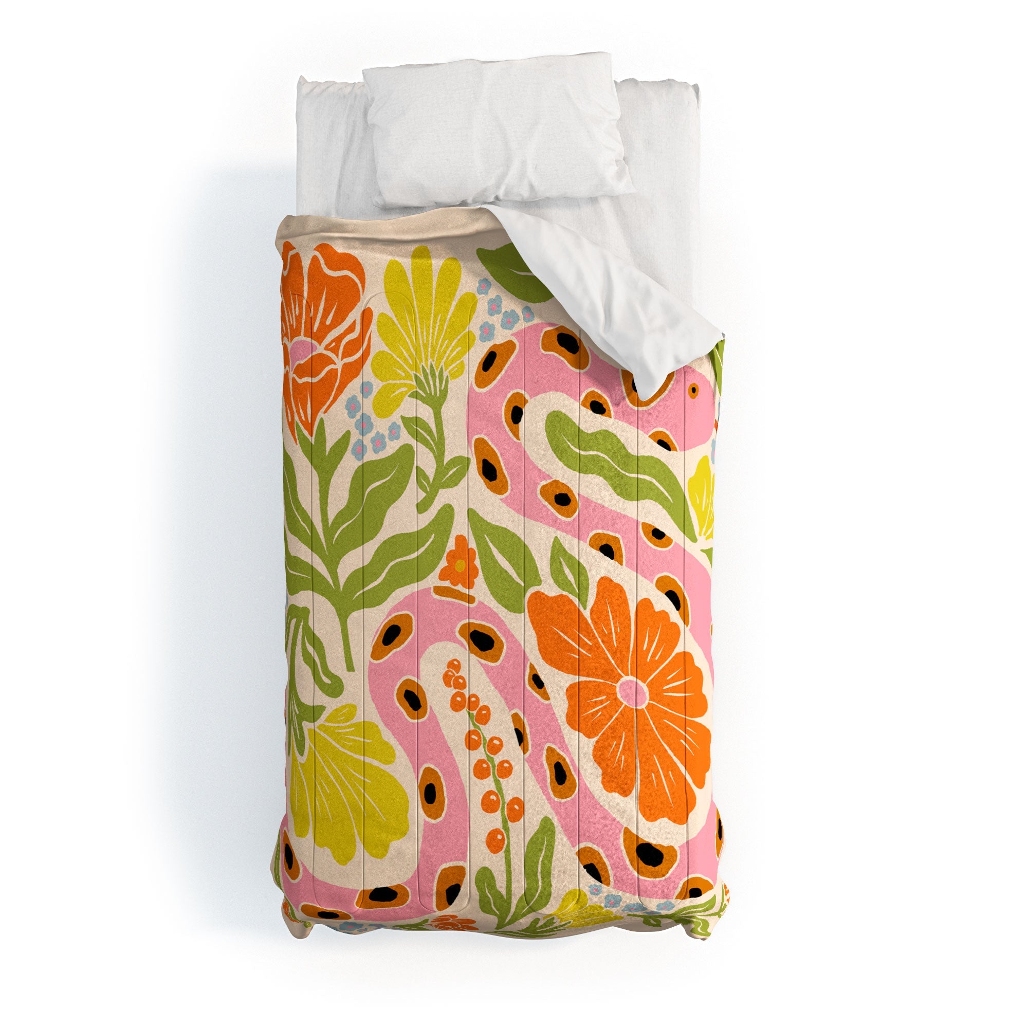 Jaclyn Caris Snake in the Garden Comforter