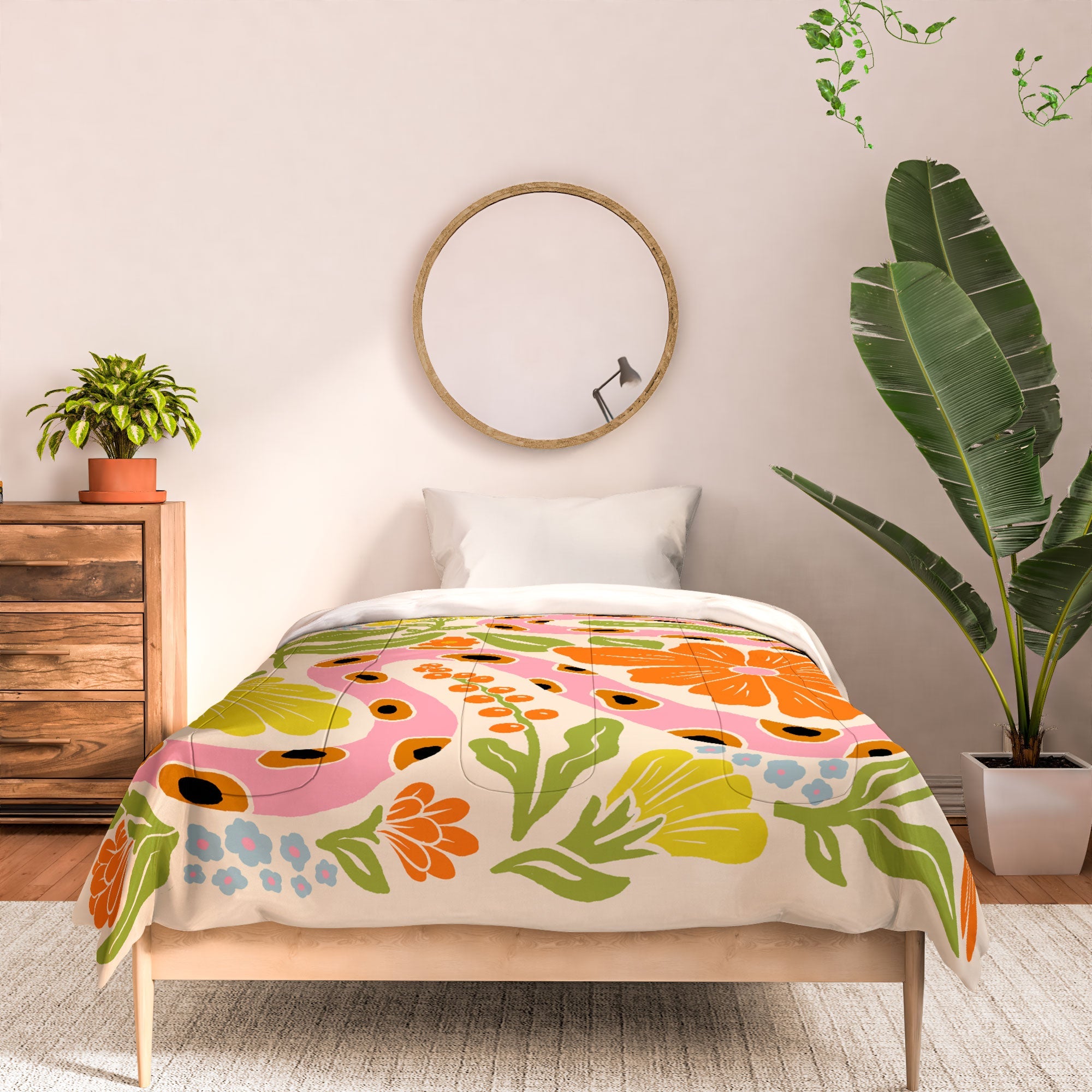 Jaclyn Caris Snake in the Garden Comforter