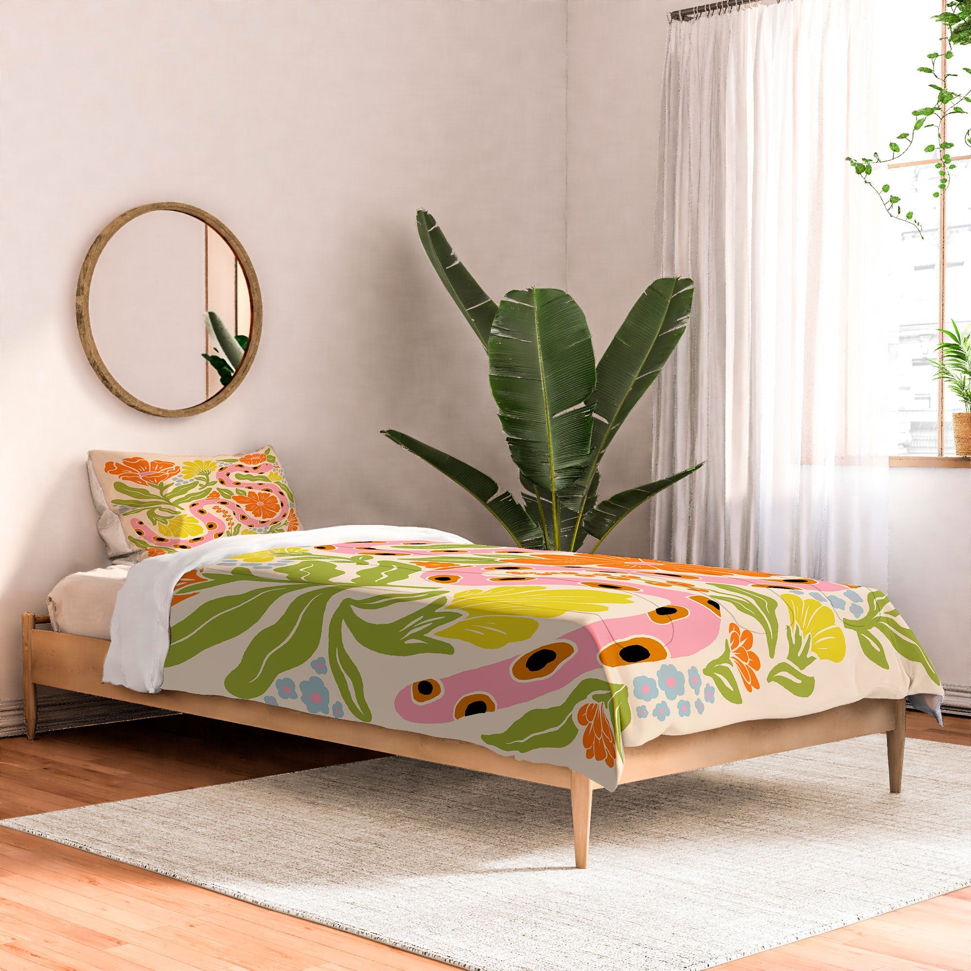 Jaclyn Caris Snake in the Garden Comforter