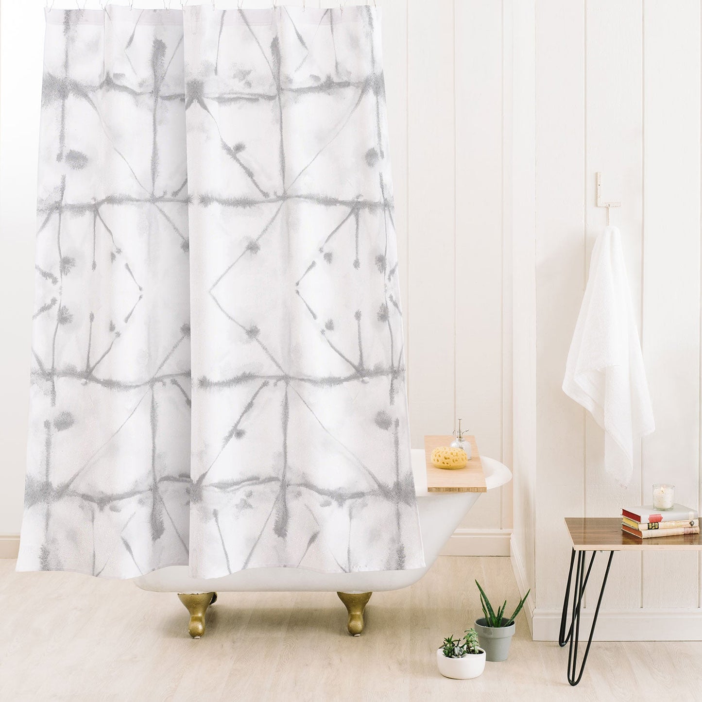 Jacqueline Maldonado Manifest Grey Shower Curtain