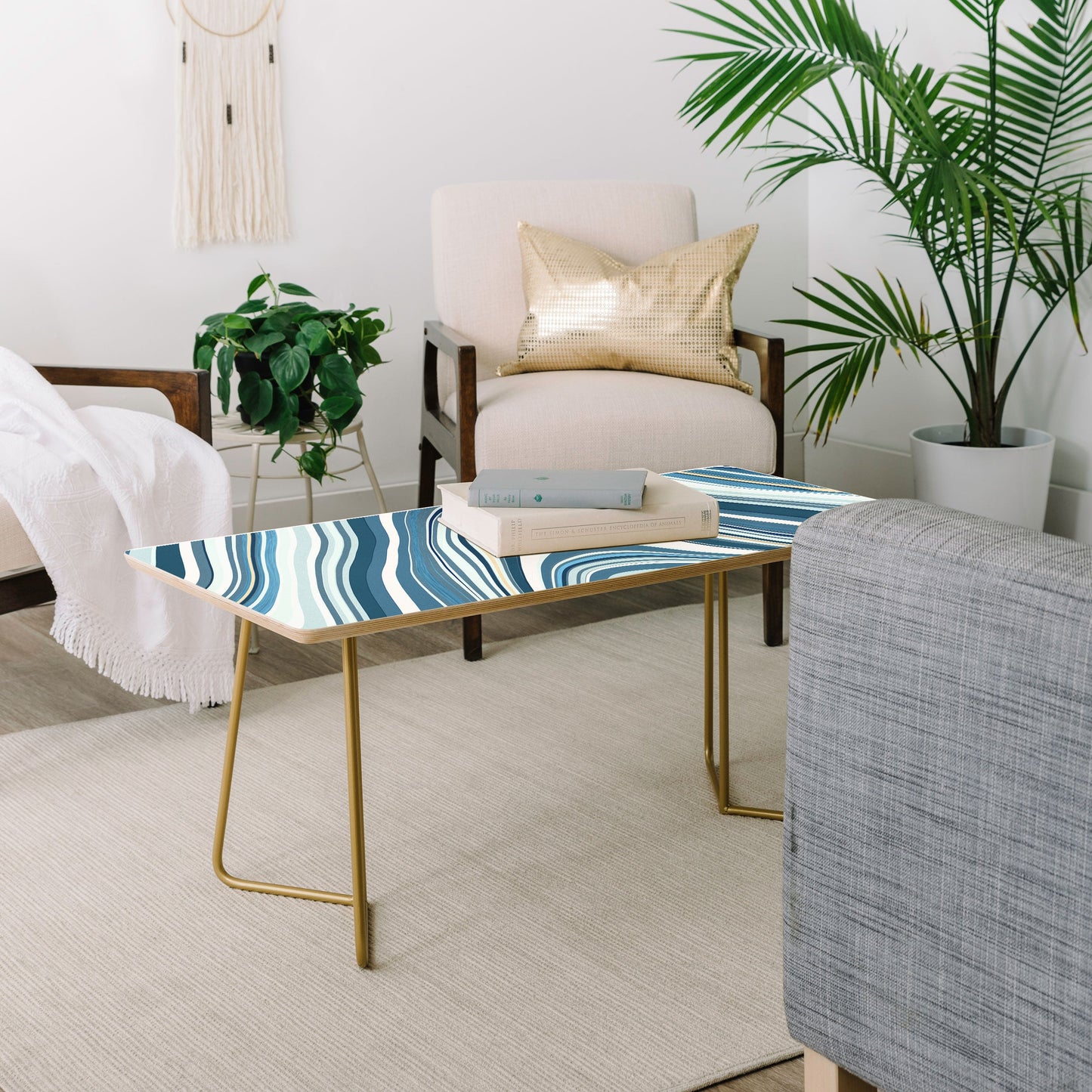 Jacqueline Maldonado Marble Blue Coffee Table