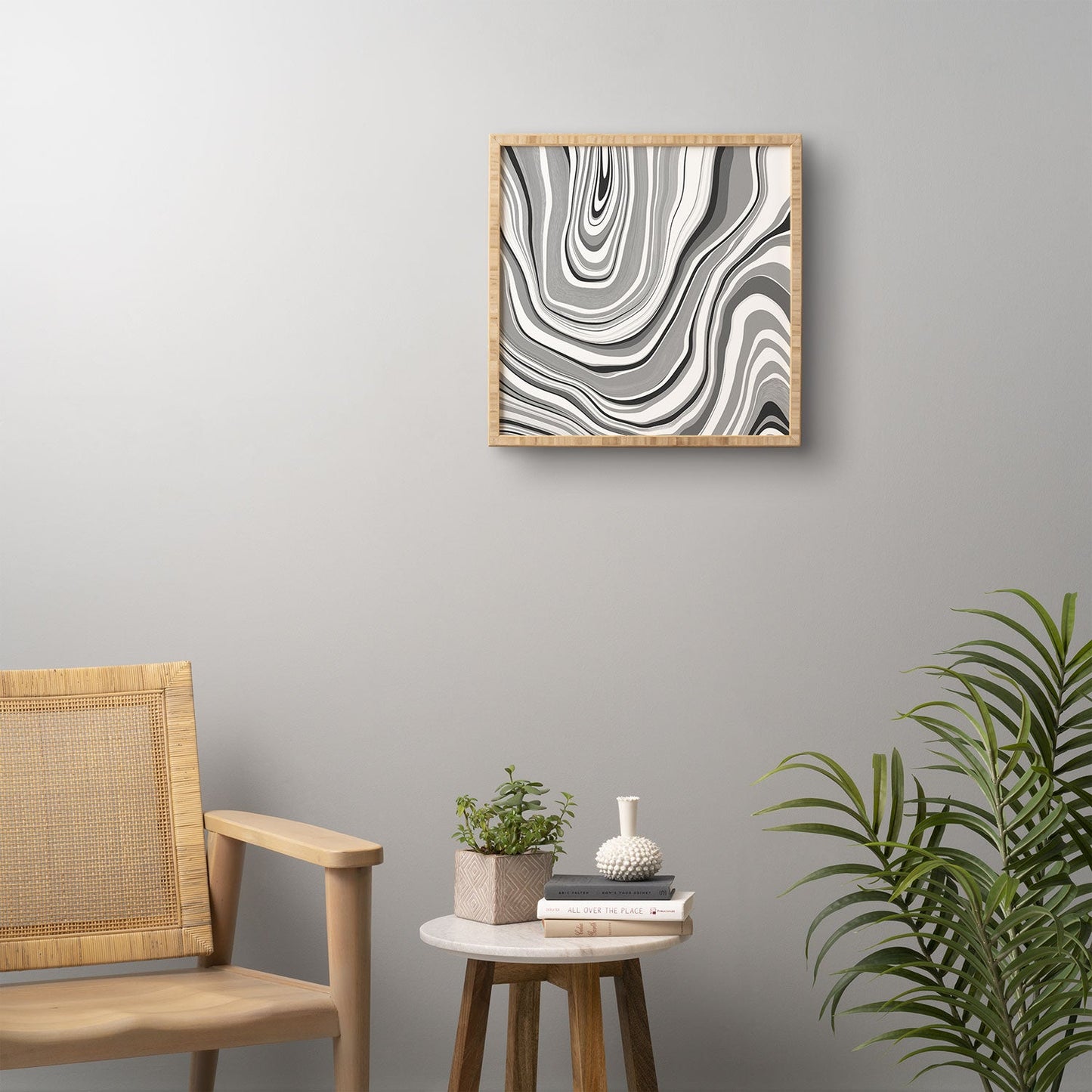 Jacqueline Maldonado Marble Grey Framed Wall Art