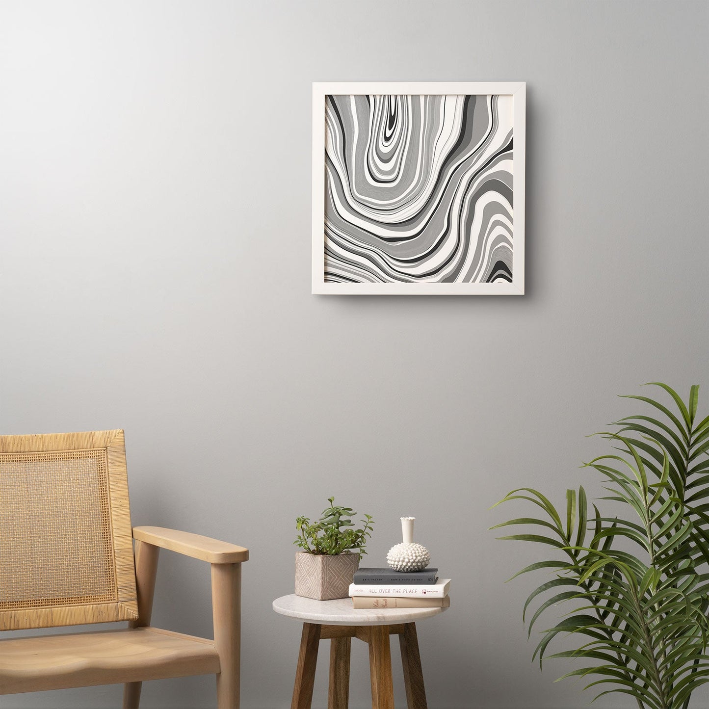 Jacqueline Maldonado Marble Grey Framed Wall Art