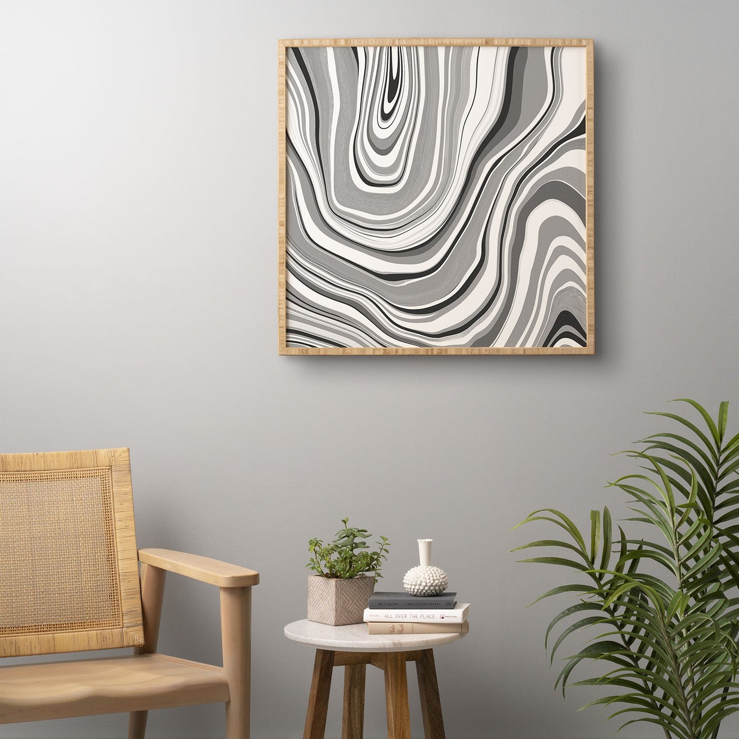 Jacqueline Maldonado Marble Grey Framed Wall Art