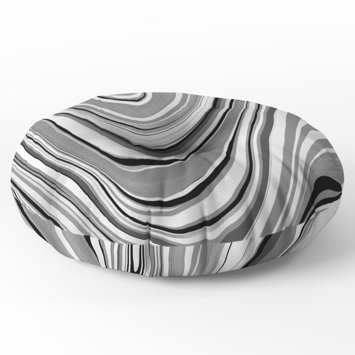 Jacqueline Maldonado Marble Grey Floor Pillow Round