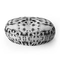 Jacqueline Maldonado Mirror Dye Black and White Floor Pillow Round