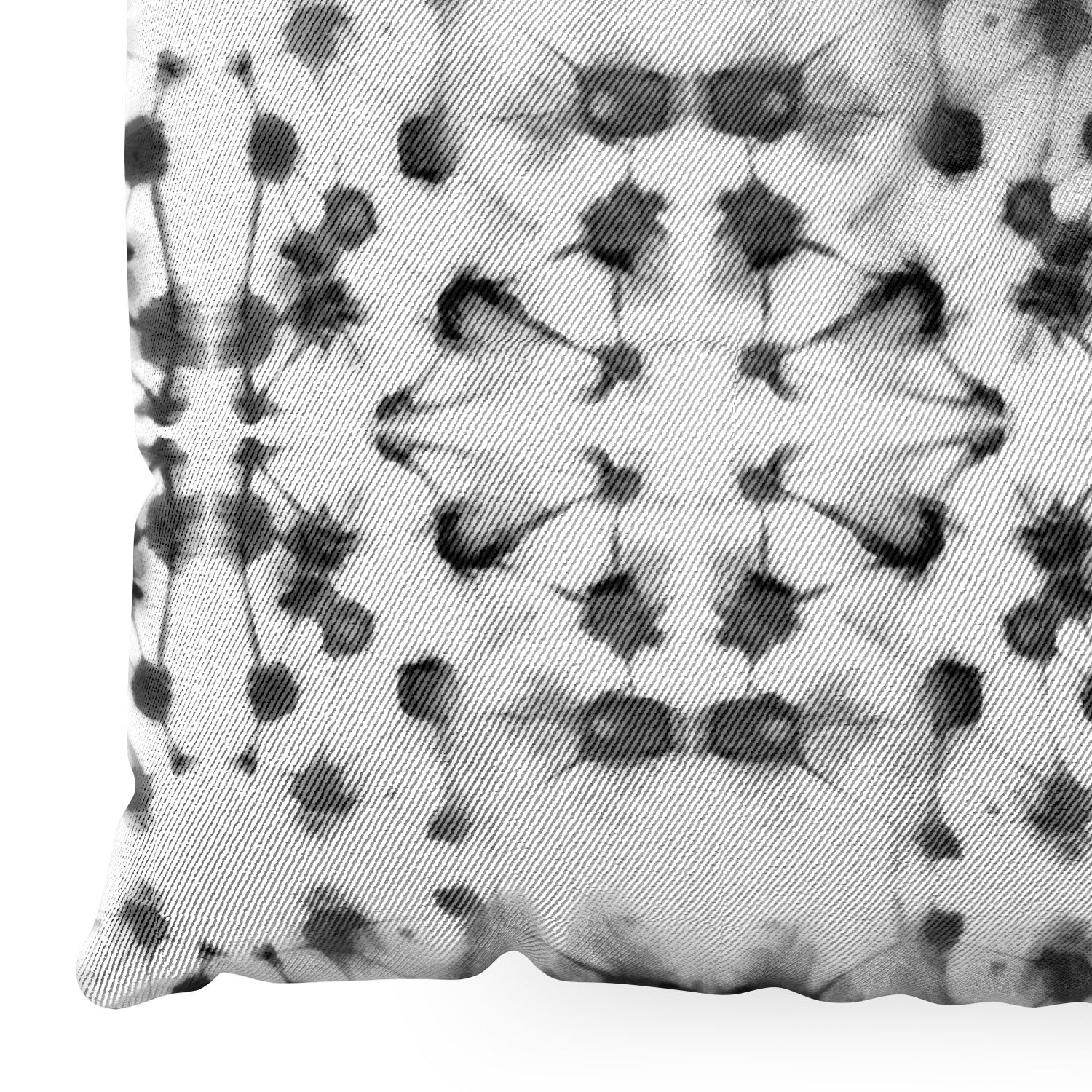 Jacqueline Maldonado Mirror Dye Black and White Floor Pillow Square