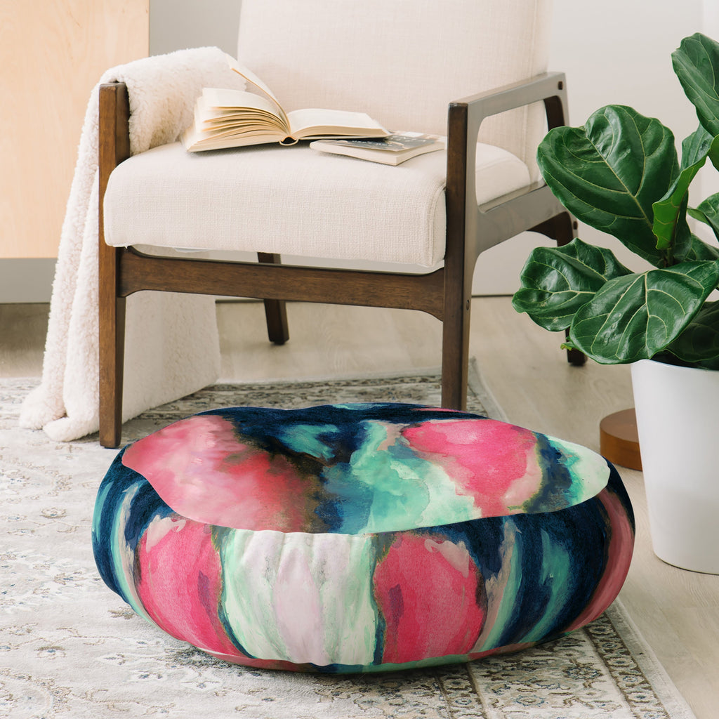 Jacqueline Maldonado Sun Shadow Floor Pillow Round