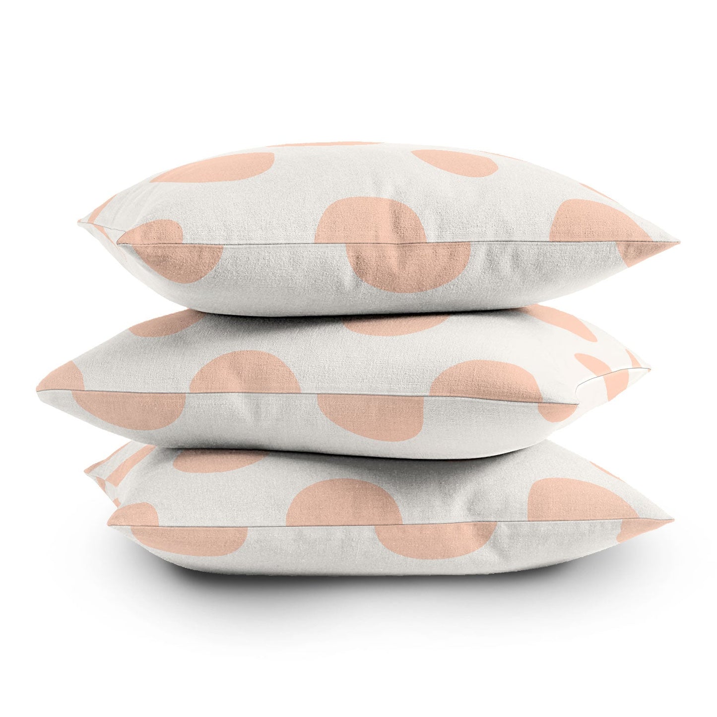 Jacqueline Maldonado Vintage Dot Pale Peach Throw Pillow