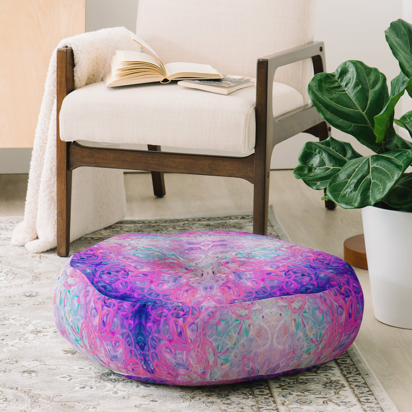 Jacqueline Maldonado Water 1 Floor Pillow Round