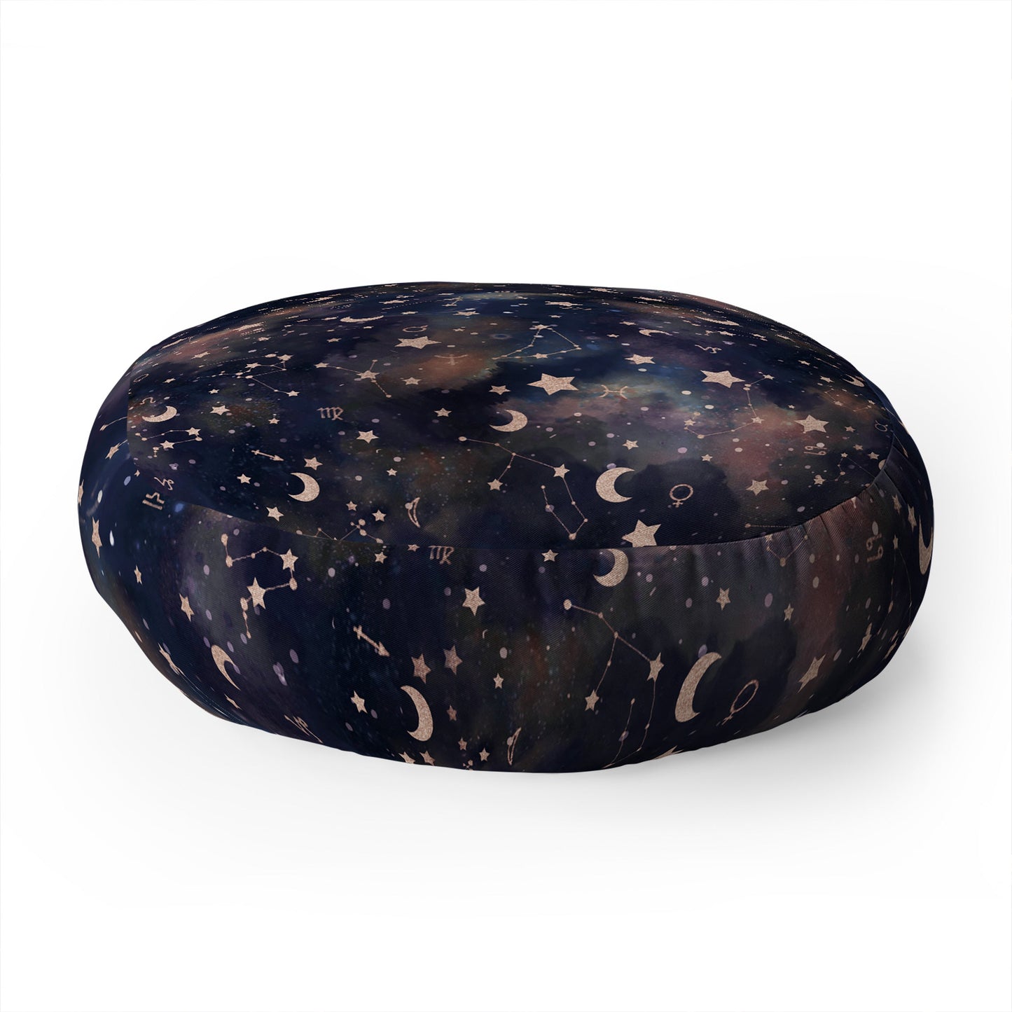 Jacqueline Maldonado Zodiac Rose Gold Floor Pillow Round