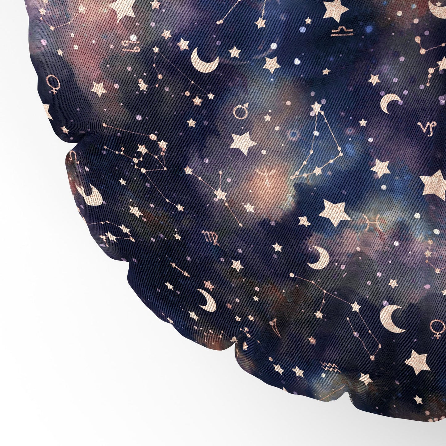 Jacqueline Maldonado Zodiac Rose Gold Floor Pillow Round