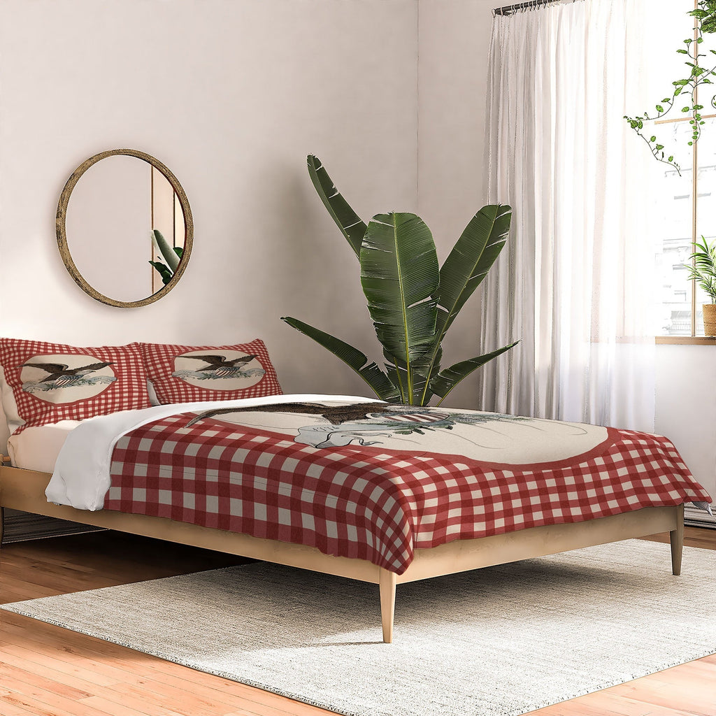 DENY Designs Gingham Eagle Comforter