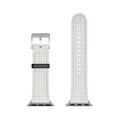 Colour Poems Gingham Plaid Pattern Cloud White Apple Watch Band