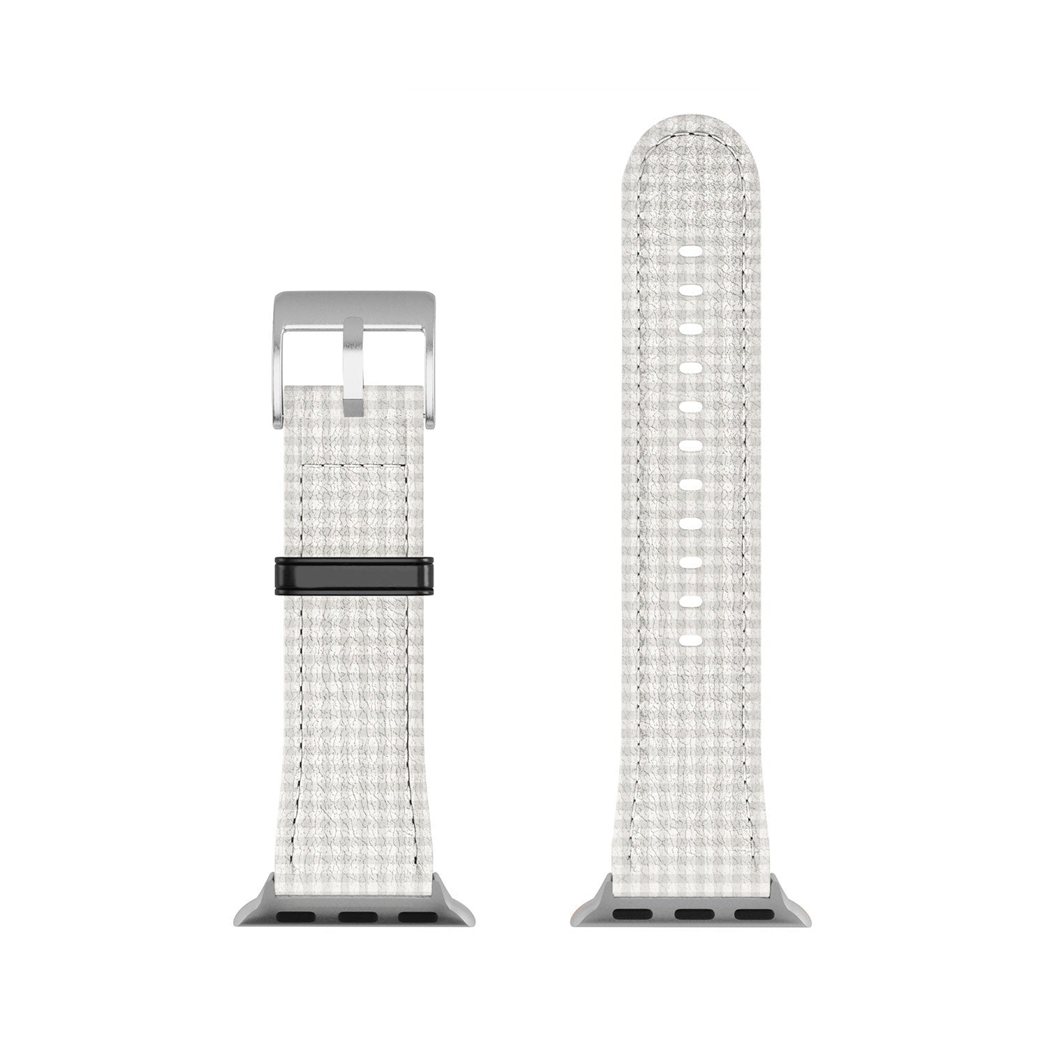 Colour Poems Gingham Plaid Pattern Cloud White Apple Watch Band