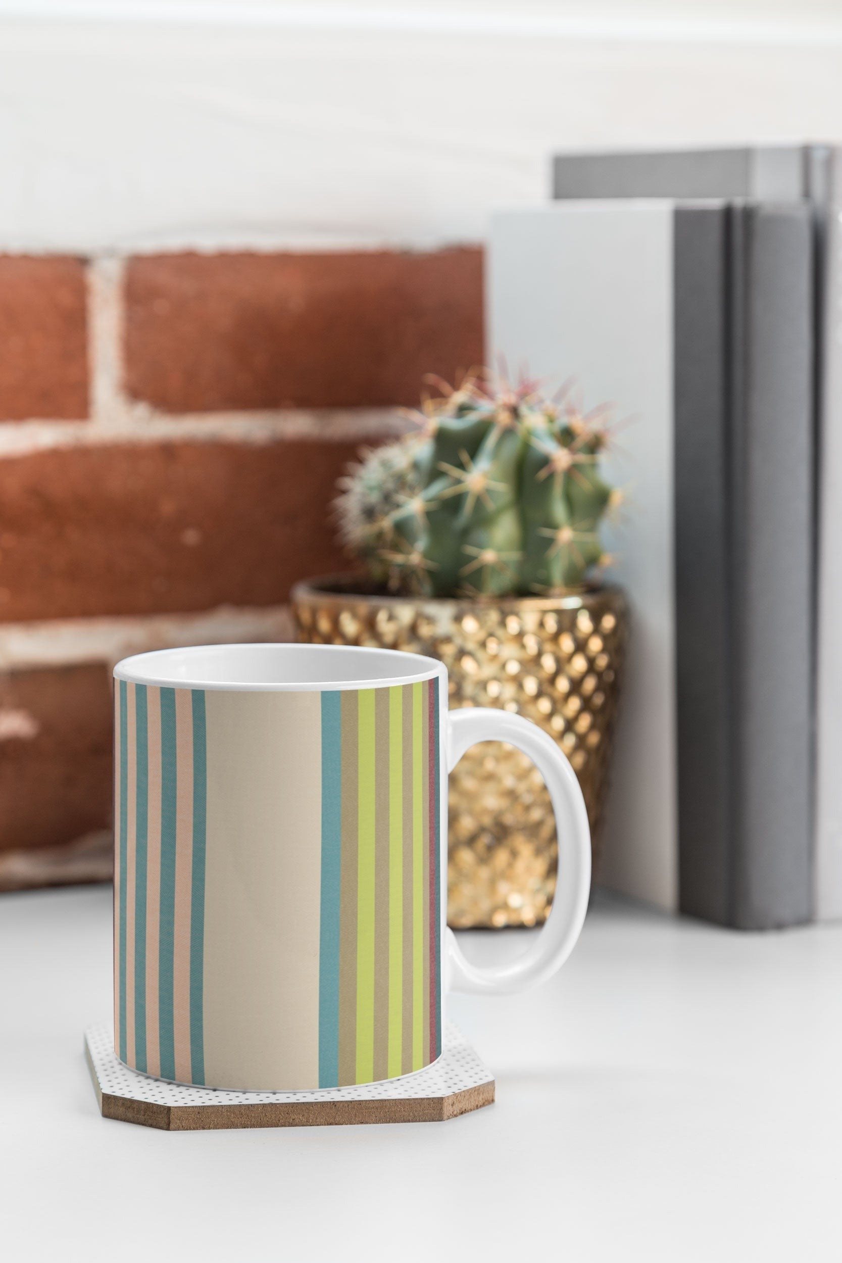 Marta Barragan Camarasa Colorful Stripe Delight Coffee Mug