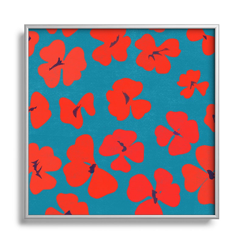 Garima Dhawan oxalis 1 Square Metal Framed Art Print
