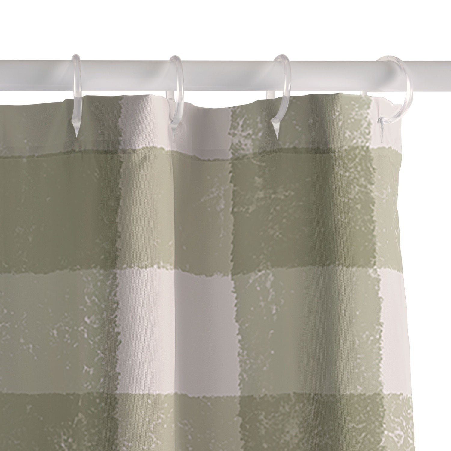 Menina Lisboa Rustic Green Plaid Shower Curtain