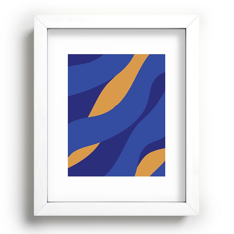 Camilla Foss Pebbles in Stream Recessed Framing Rectangle
