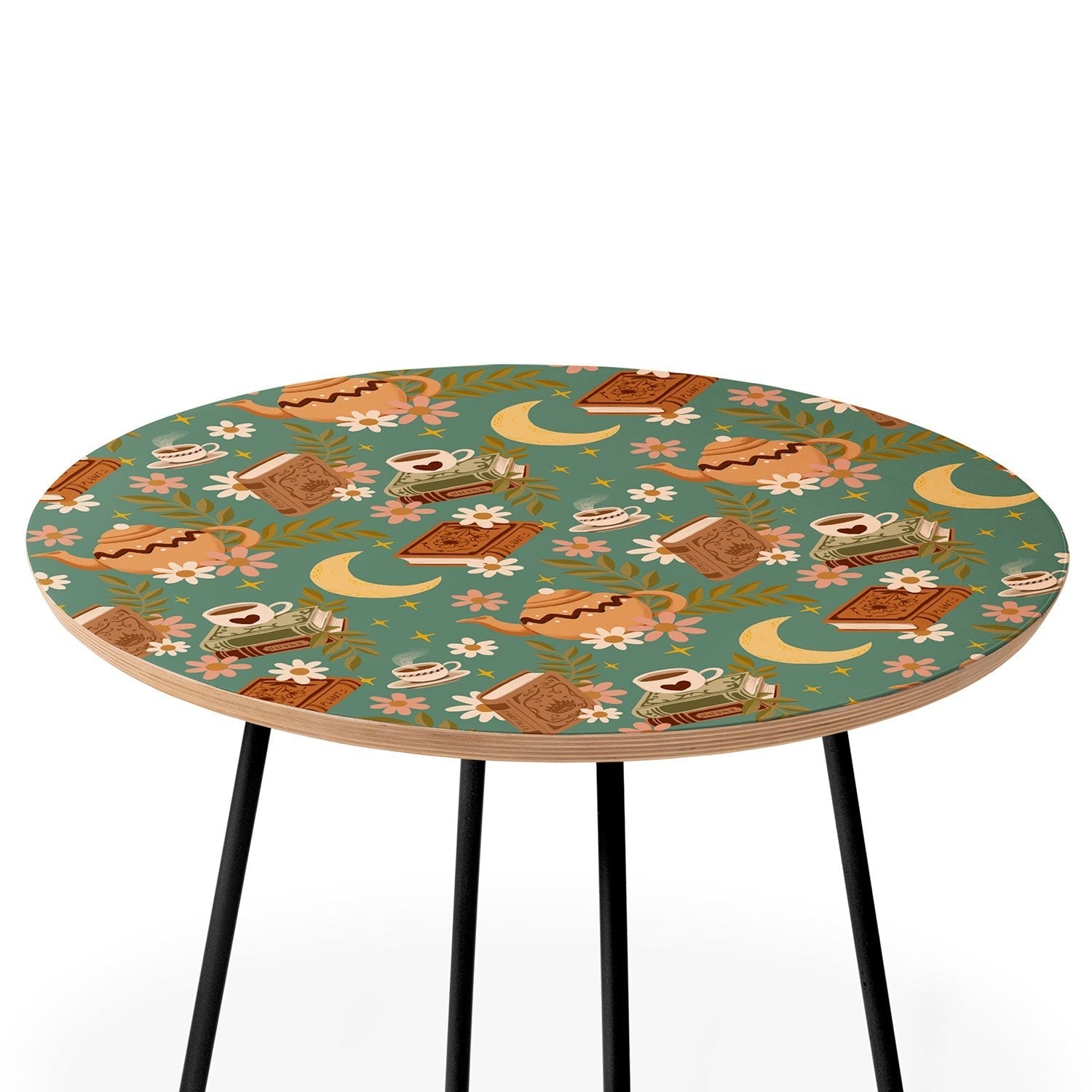 Avenie Moonlit Reading Nook I Round Side Table