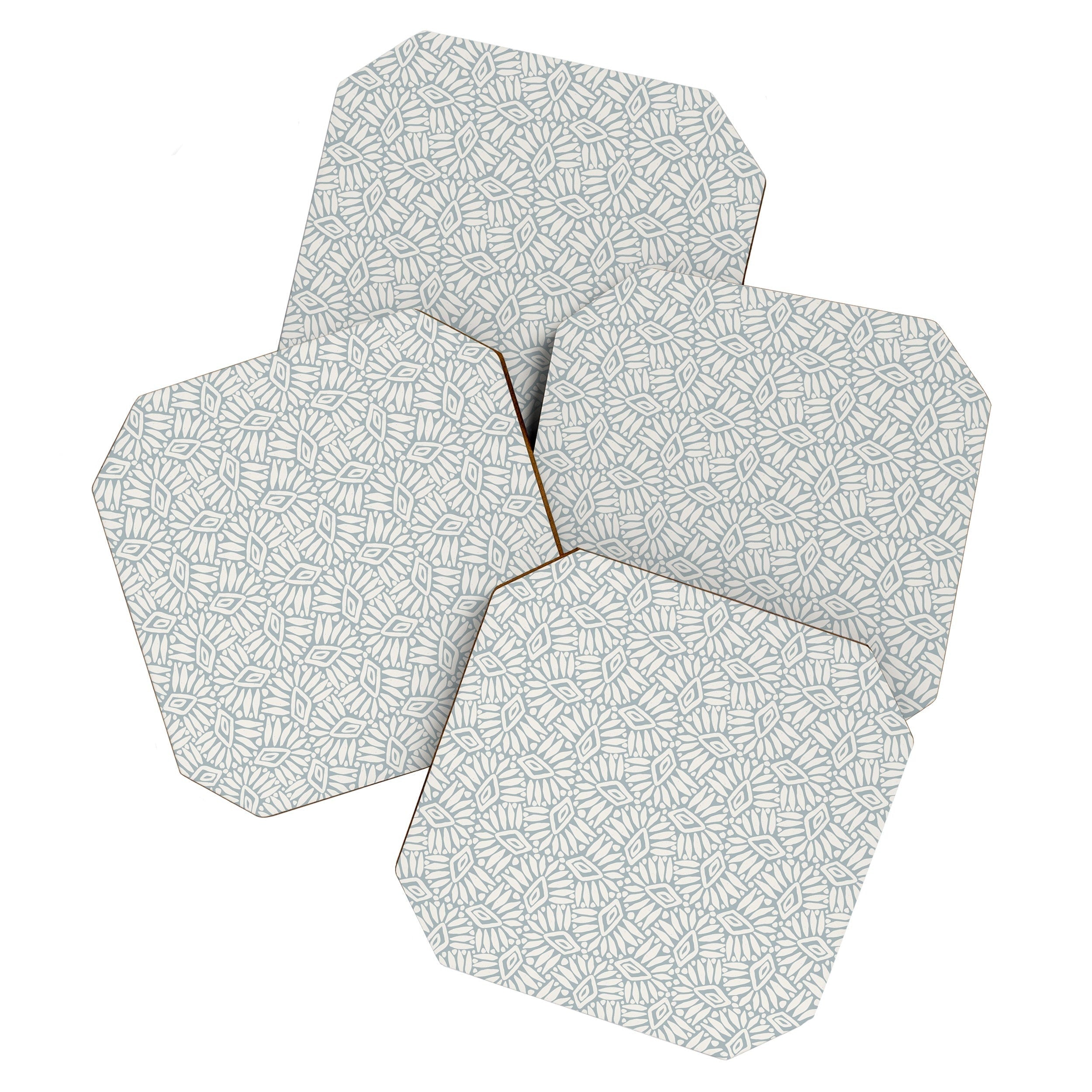CoastL Studio Palm Ogee Coaster Set