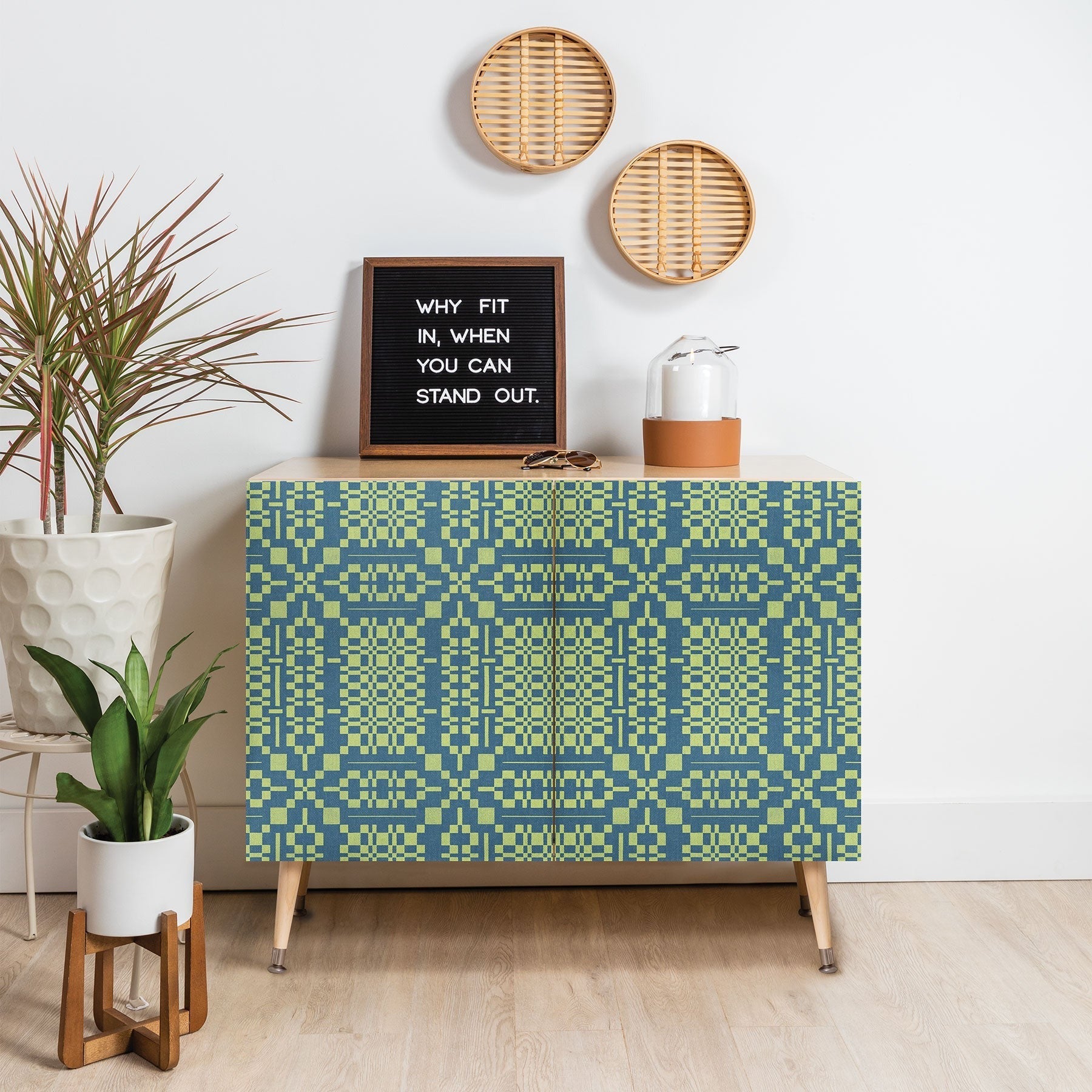 Marta Barragan Camarasa Nostalgic Grid Design Credenza