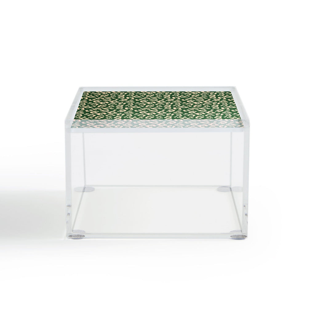 Avenie BR Cheetah Print In Green Acrylic Box