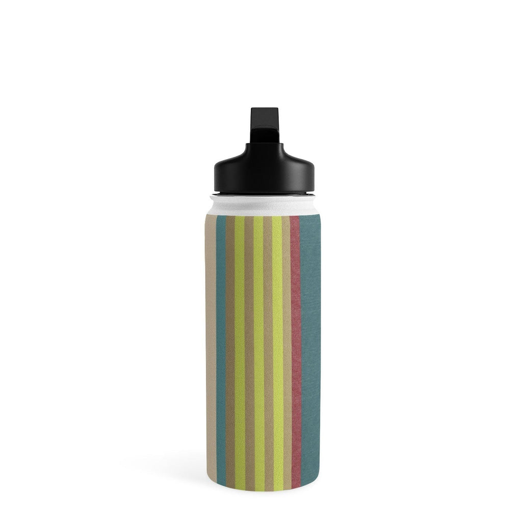 Marta Barragan Camarasa Colorful Stripe Delight Water Bottle
