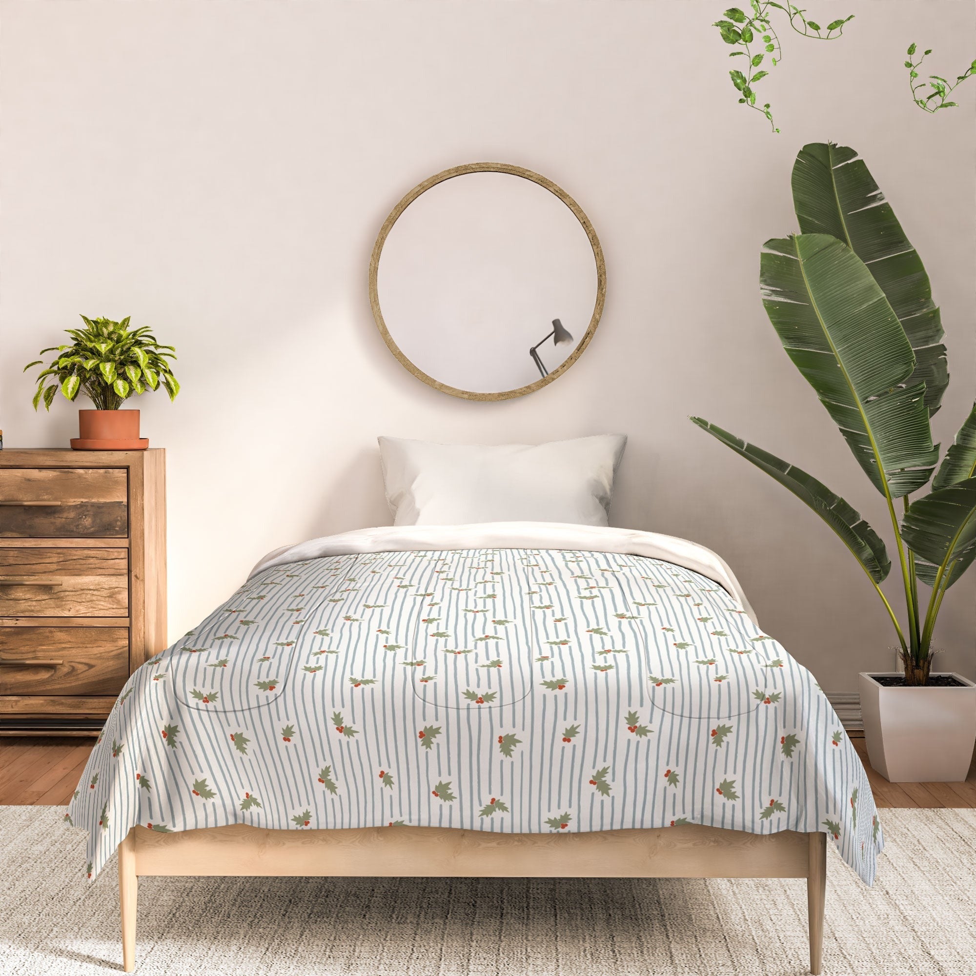 CoastL Studio Hand Drawn Holly Stripe Comforter