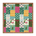 LouBruzzoni Cozy Christmas Patchwork Square Tray