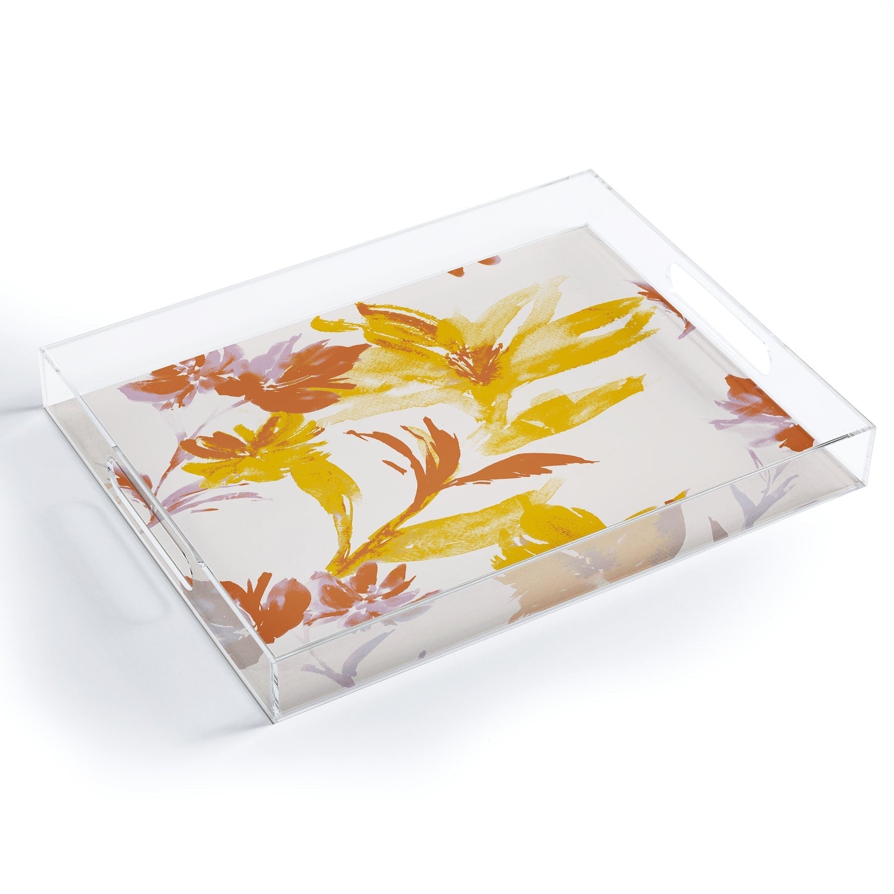 Gabriela Fuente Emma Floral Classic Acrylic Tray