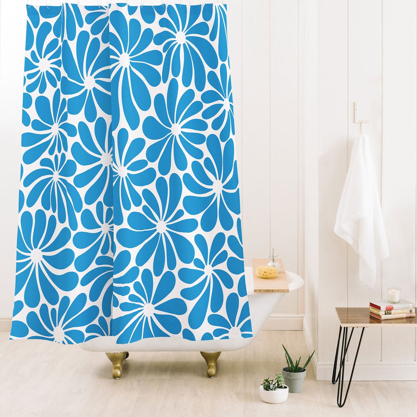 Jenean Morrison All Summer Long in Blue Shower Curtain