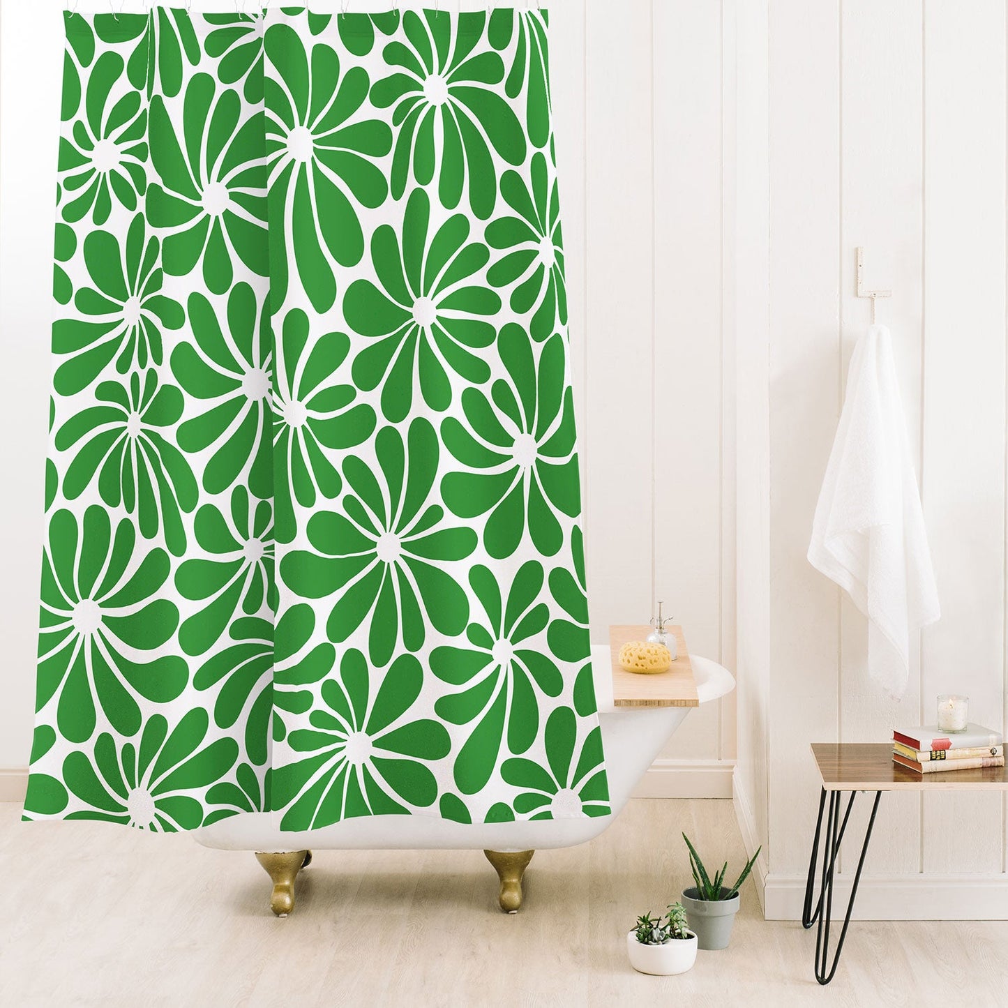 Jenean Morrison All Summer Long in Green Shower Curtain