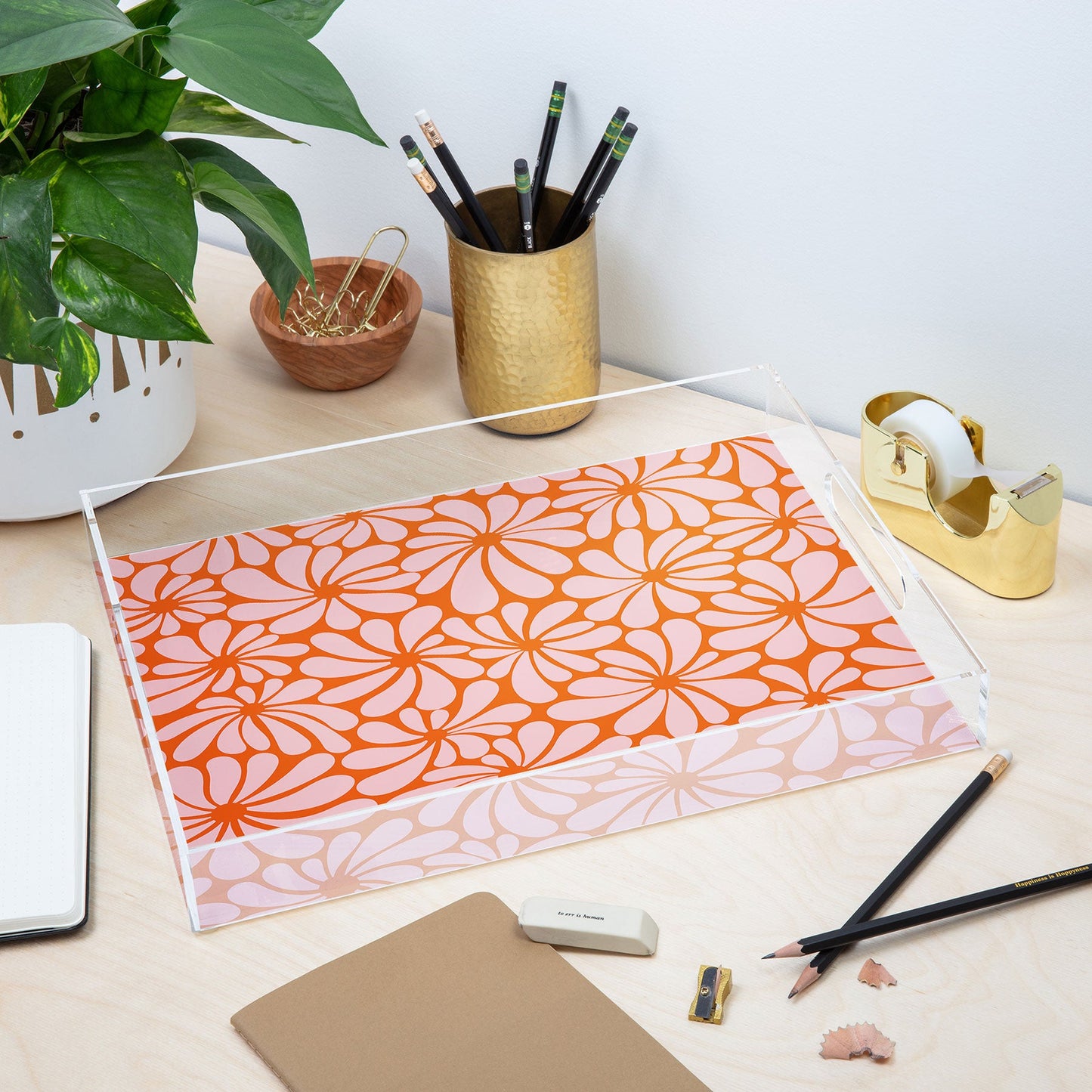 Jenean Morrison All Summer Long in Orange Acrylic Tray