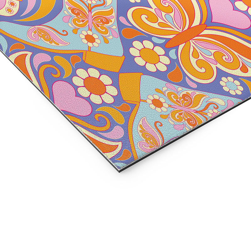 Jenean Morrison Boots and Butterflies Lilac Welcome Mat